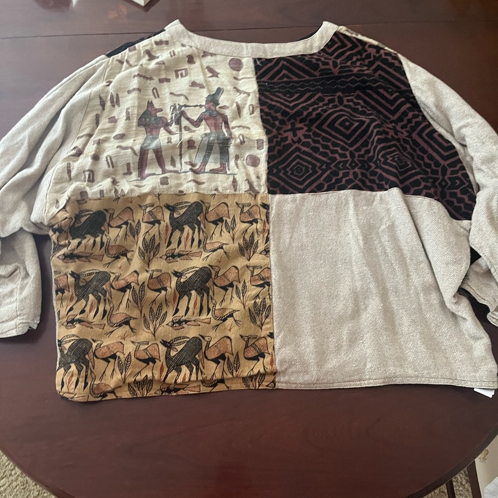 Aztec crew neck sweater